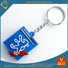 High Quality Customized Promotional Cheap 2 D Branded PVC Key Chain Series Product